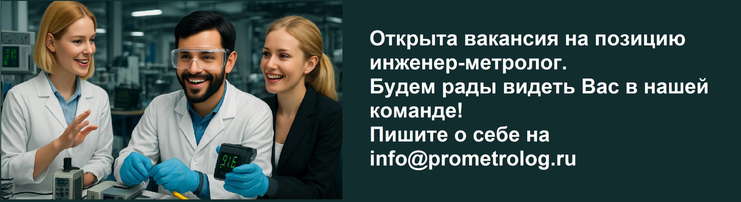 <p>Требования к сотруднику на должность инженера-метролога Полная занятость Возраст: 25-50 лет. Образование: высшее или среднее-специальное техническое. Знания: — принципы работы датчиков давления, температуры, манометров и др. средств измерений; Навыки: — умение работать с мультиметром, ручным электроинструментом; — уверенный пользователь ПК, MS Office; — умение работать с технической документацией; — наличие […]</p>
